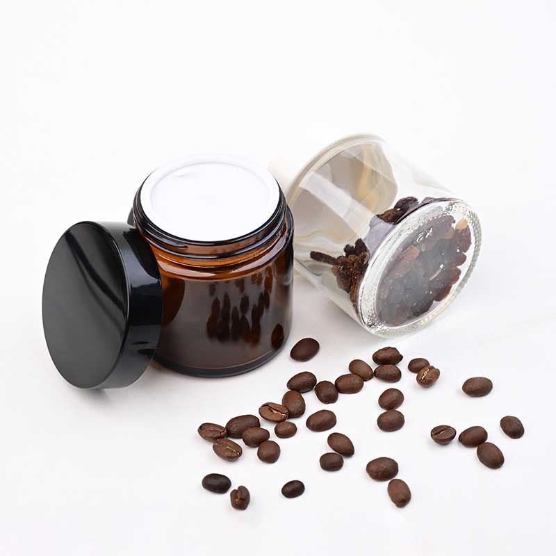 Coffee Tea Jug - ポータブルコーヒー豆保存ガラス瓶 130 ミリリットル防塵防湿使用ドライフルーツ、茶葉、コーヒー粉の保存に使用