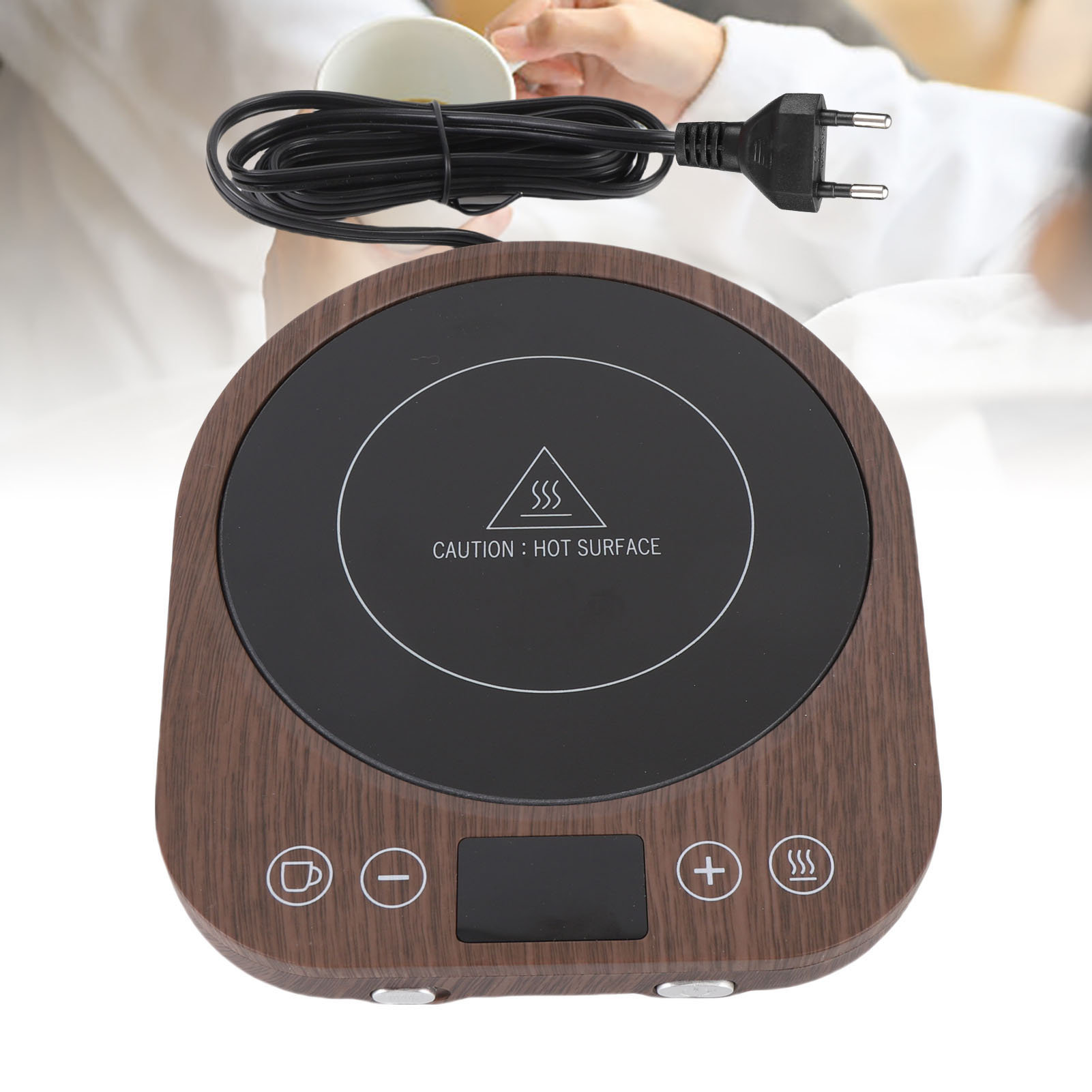 Coffee Tea Warmer - マグウォーマー 36W 急速加熱 3段階温度設定 1-9時間自動オフ コーヒー、紅茶、牛乳、ココア用カップウォーマープレート