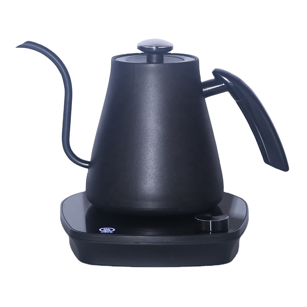 Coffee Tea Maker - スマートウッドグレイン電気グースネックケトル、温度調節機能付き、お茶とコーヒー用、家庭用ポアオーバーコーヒーメーカー