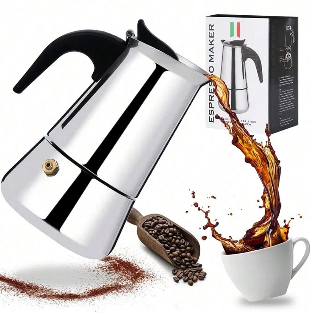 Coffee Tea Chocolate - 12 カップコーヒーメーカーステンレス鋼エスプレッソメーカー 600 ミリリットルモカポットエスプレッソメーカー家庭用キッチンキャンプコーヒーポット