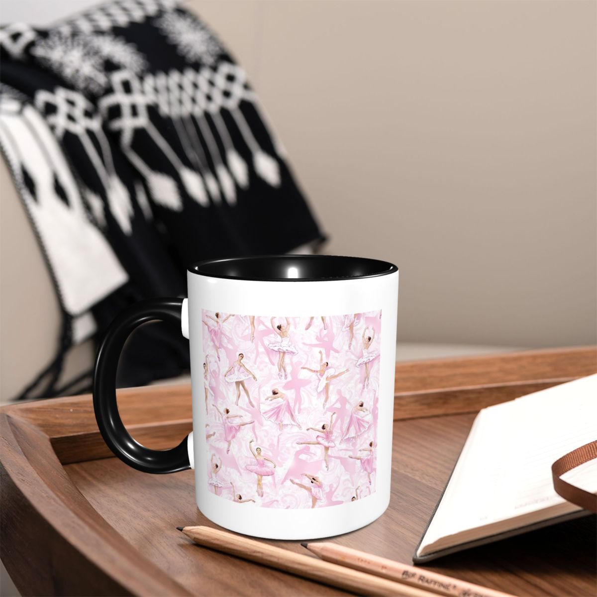 Coffee Tea You And Me - バレエダンスは私を自由にしてくれる バレリーナダンサーマグ 面白いセラミックコーヒーカップ ティーマグ ミルクカップ ドリンクウェア