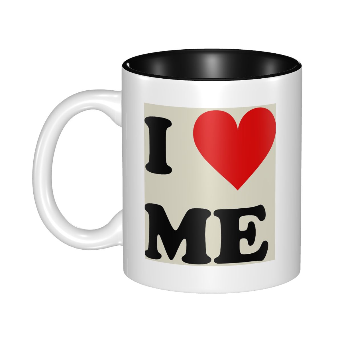 Coffee Tea You And Me - I Love Me ハートマグ 面白いセラミックコーヒーカップ ティーカップ