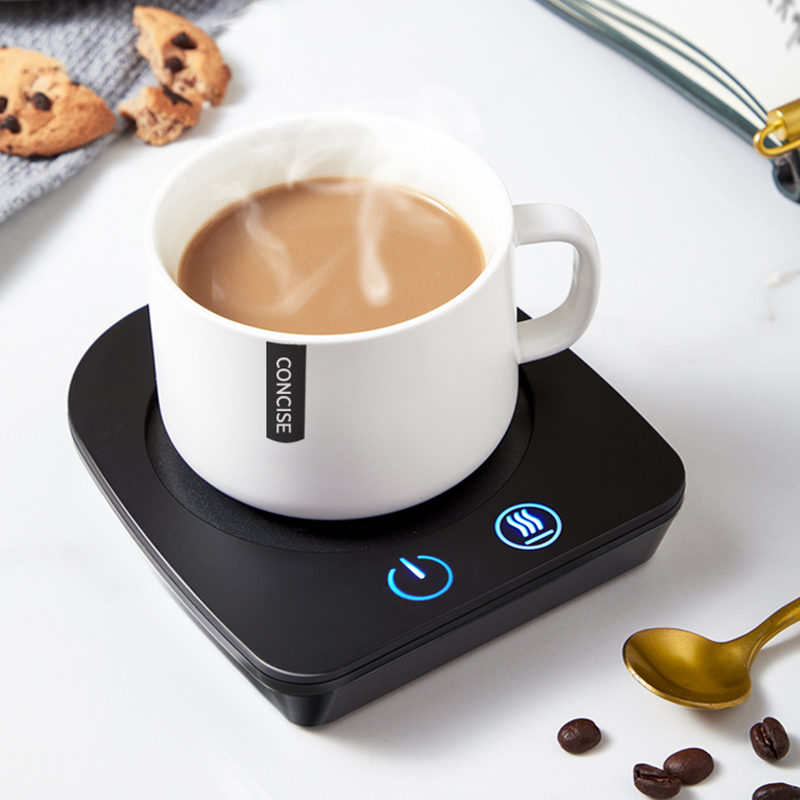 Coffee Tea You And Me - -新しいサーモスタット式コースターカップヒーター、コーヒー、ミルクティー、ココア、水、ジュース、オフィス、家庭用マグカップ用、一定温度保温パッド*