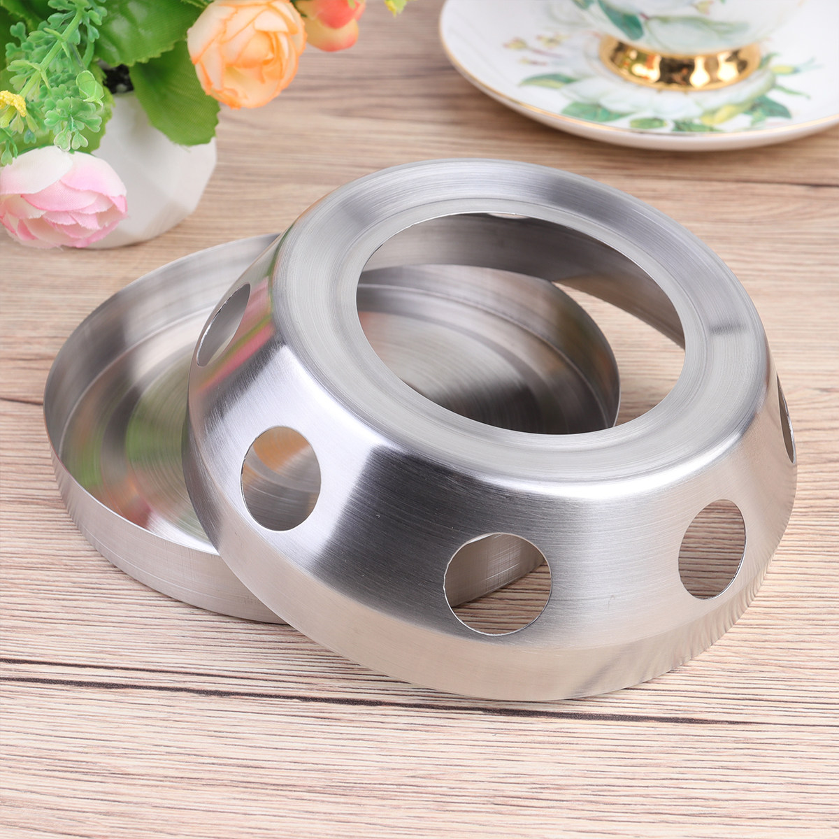 Coffee Tea Warmer - 多用途ステンレス製ティーヒーターホルダー、キャンドルスティックウォーマー（紅茶、ミルク、コーヒー用）、家庭、バー、レストラン、カフェ、結婚式に最適