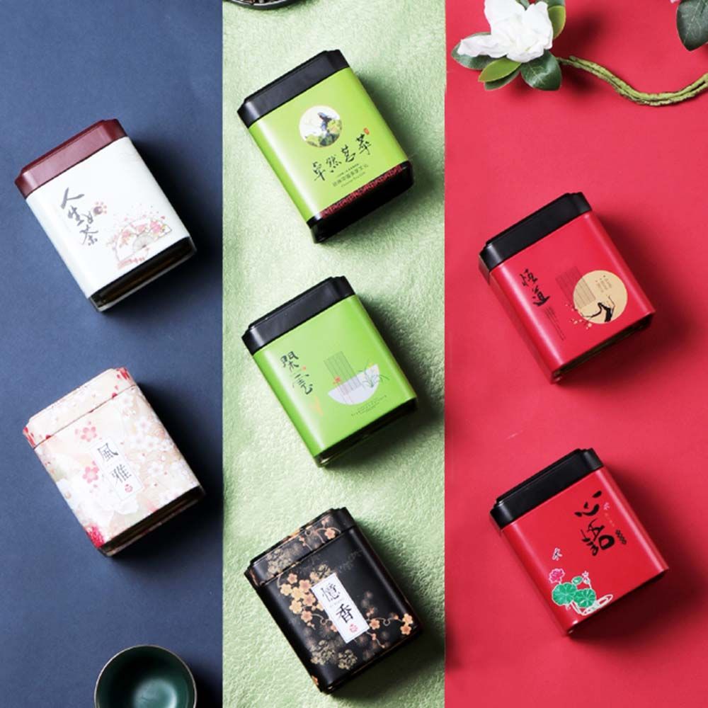 Coffee Tea Canister Set - ミニ小型キッチン収納密封容器 砂糖、固形食品、装飾用茶筒、茶箱、コーヒー豆用ジャー、気密容器