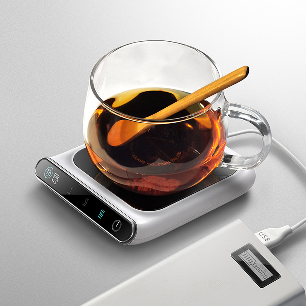 Coffee Tea Maker - ポータブル電気ホットプレート、カップヒーター、マグウォーマー、ティーメーカー、ミニ電磁調理器、加熱パッド、ウォーマーコースター、5ギア