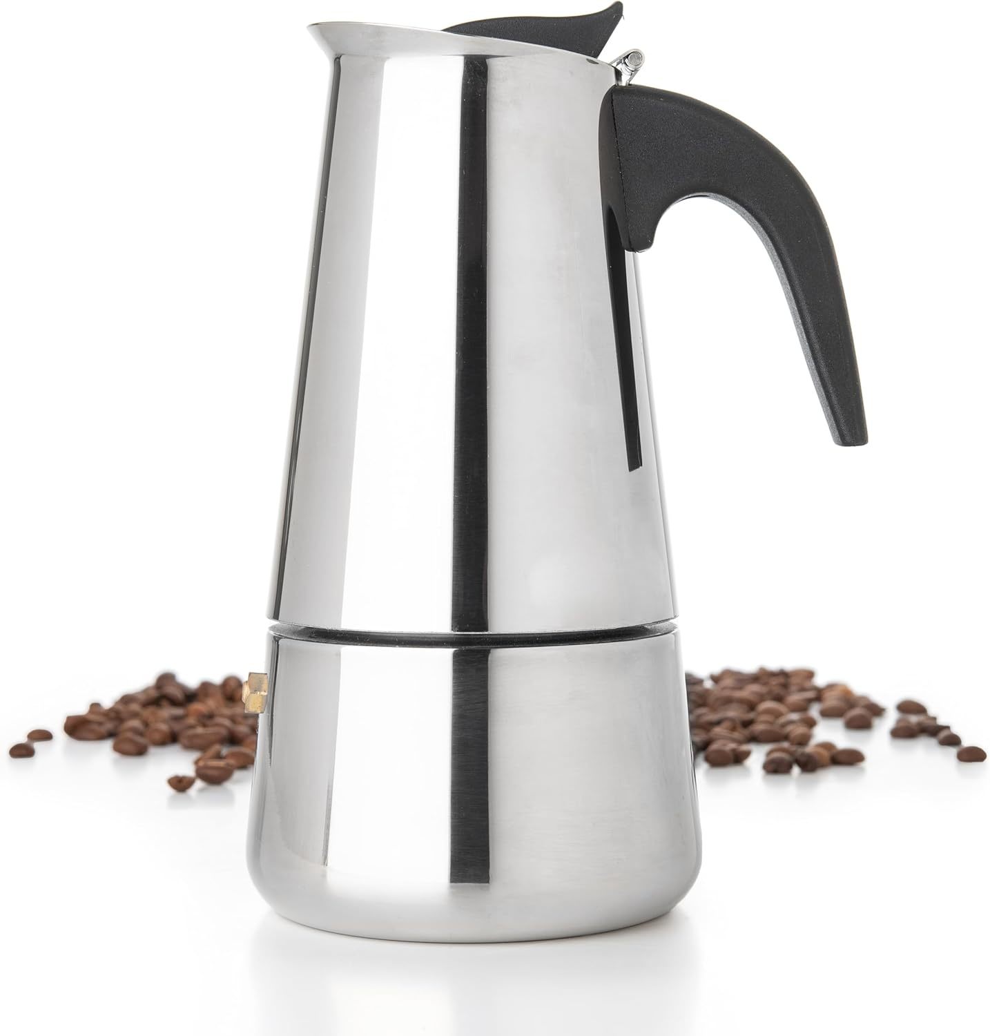 Coffee Tea Maker - モカコーヒーポット ステンレス鋼エスプレッソポット コーヒーカップ付き ポータブルラテメーカー カフェティエール ティーメーカー