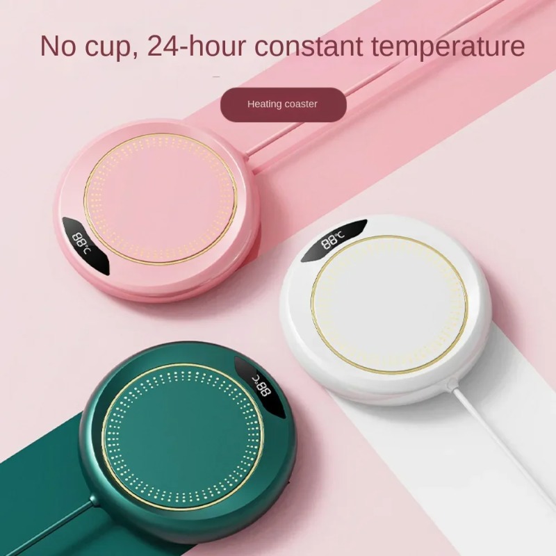1個入りインテリジェント恒温加熱コースターヒーター、3段階温 - Coffee Tea Warmer のレビューと価格