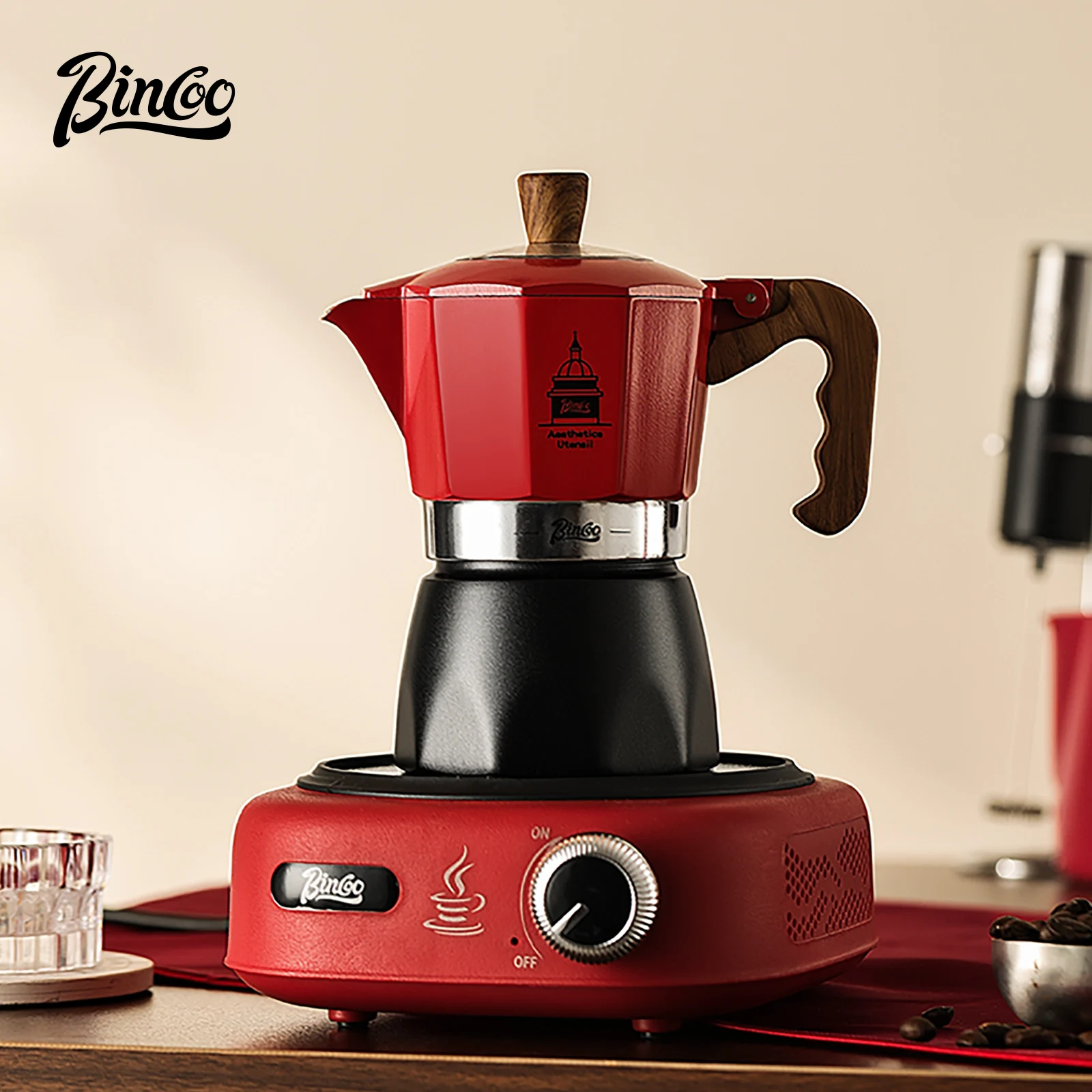 ビンクー ダブルバルブ コーヒーモカポット エスプレッソマシ - Moka Pot Stove のレビューと価格