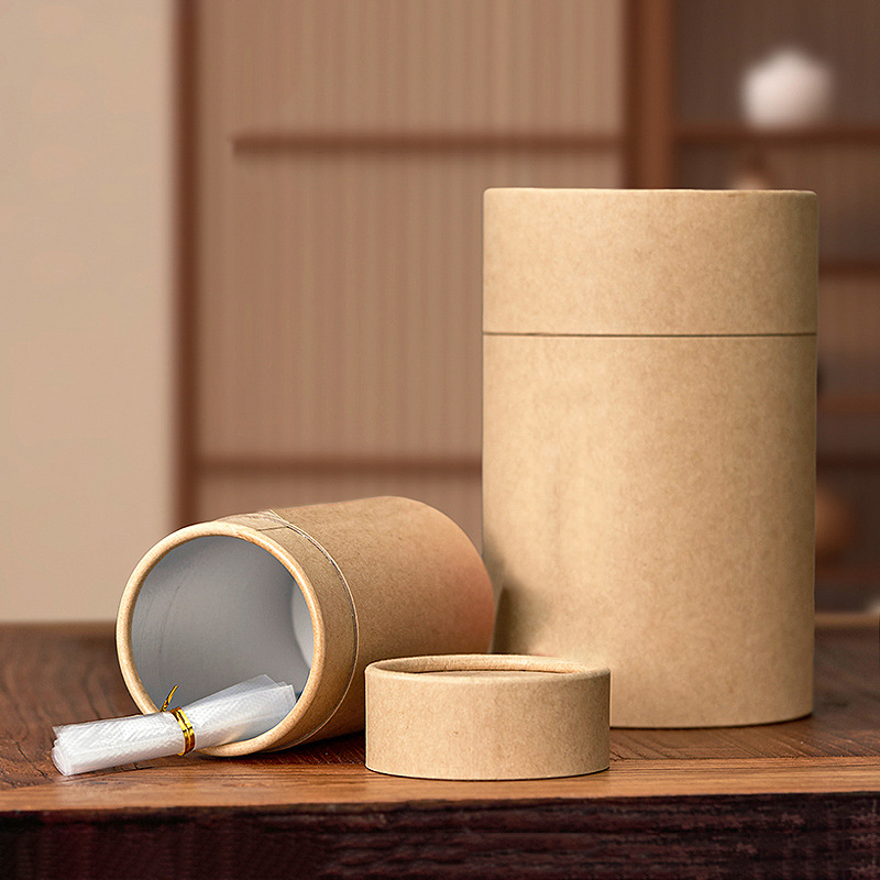 1 個新しいクラフト板紙チューブラウンドエッセンシャルオイル - Coffee Tea Gift のレビューと価格