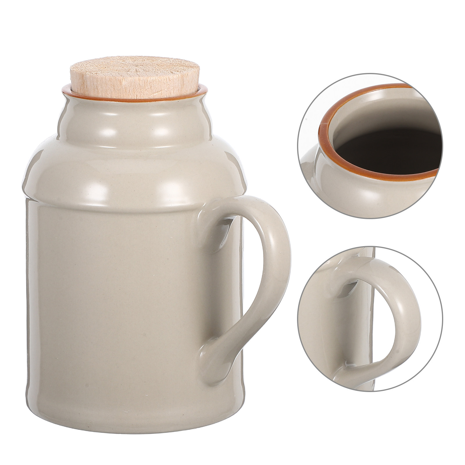 装飾的なヴィンテージセラミック製水差し、蓋付きレトロキッチン - Water Tea And Coffee のレビューと価格