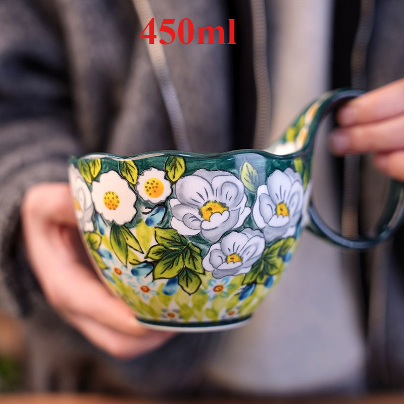 ジャスミンアンダーグレーズセラミックマグ スプーン付き、大き - Coffee Jasmine Tea のレビューと価格