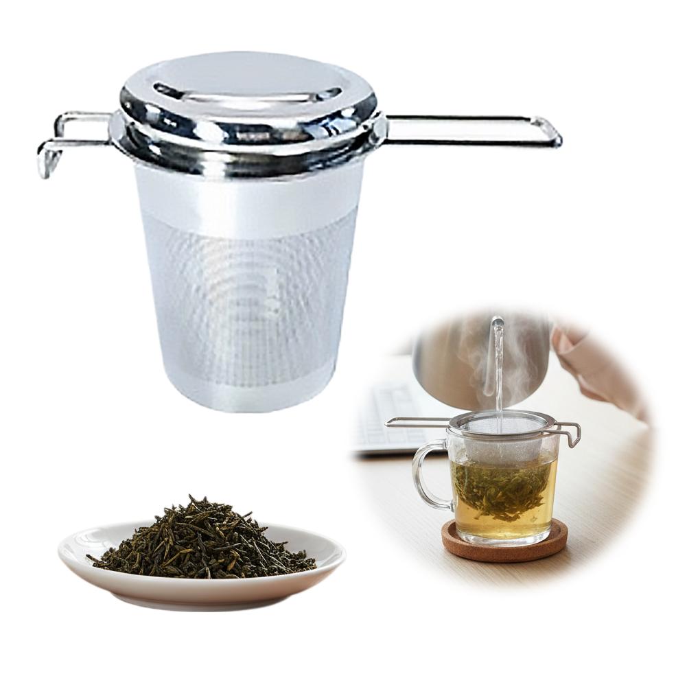1pc ルーズリーフティーインフューザーステンレス鋼ダブルハ - Dispenser Coffee And Tea のレビューと価格