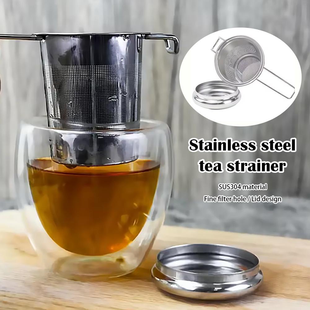 1pc ルーズリーフティーインフューザーステンレス鋼ダブルハ - Dispenser Coffee And Tea のレビューと価格