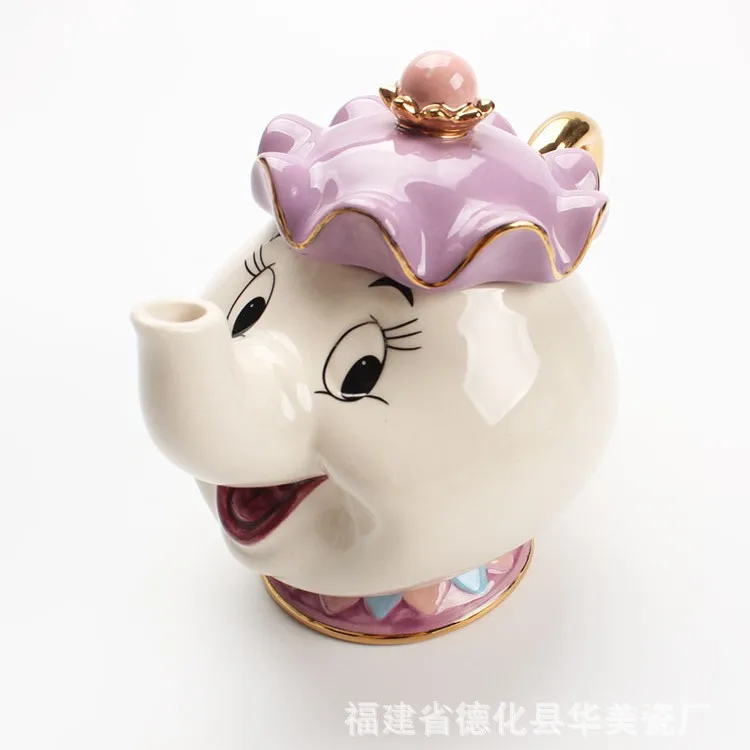 新しい漫画ティーポットかわいい漫画美女と野獣コーヒーポットマ - Tea Coffee Pot Set のレビューと価格