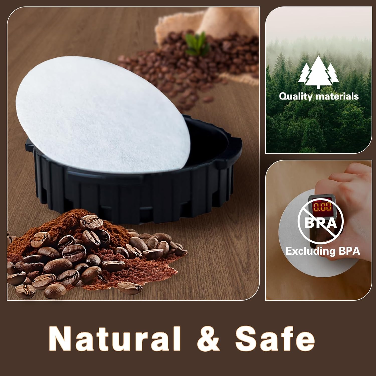 ラウンドコーヒーフィルター、エアロプレスコーヒーメーカーと互 - Coffee Tea Chocolate のレビューと価格