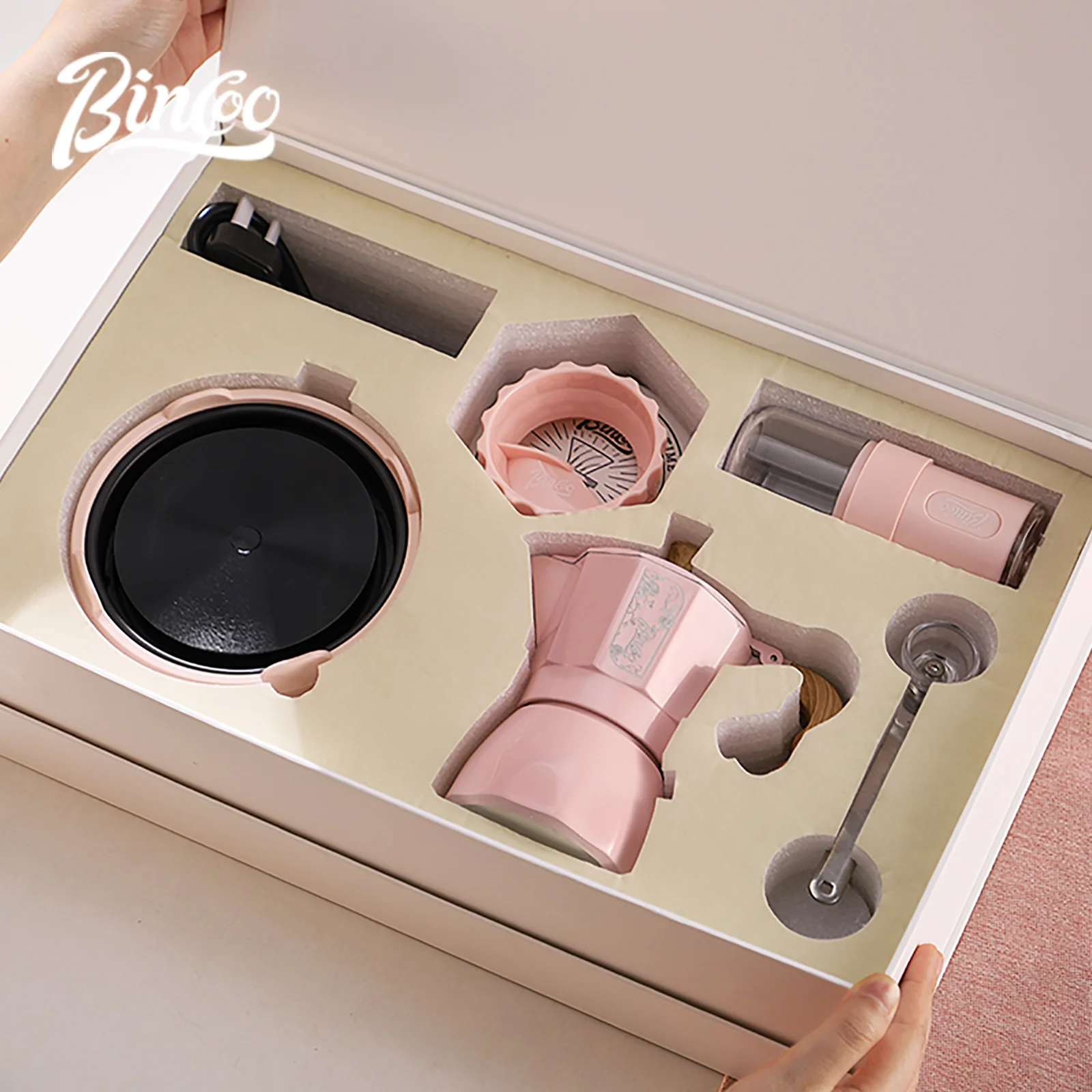 BINCOO デュアルバルブ モカポット ギフトボックス 抽 - Moka Pot Stove のレビューと価格