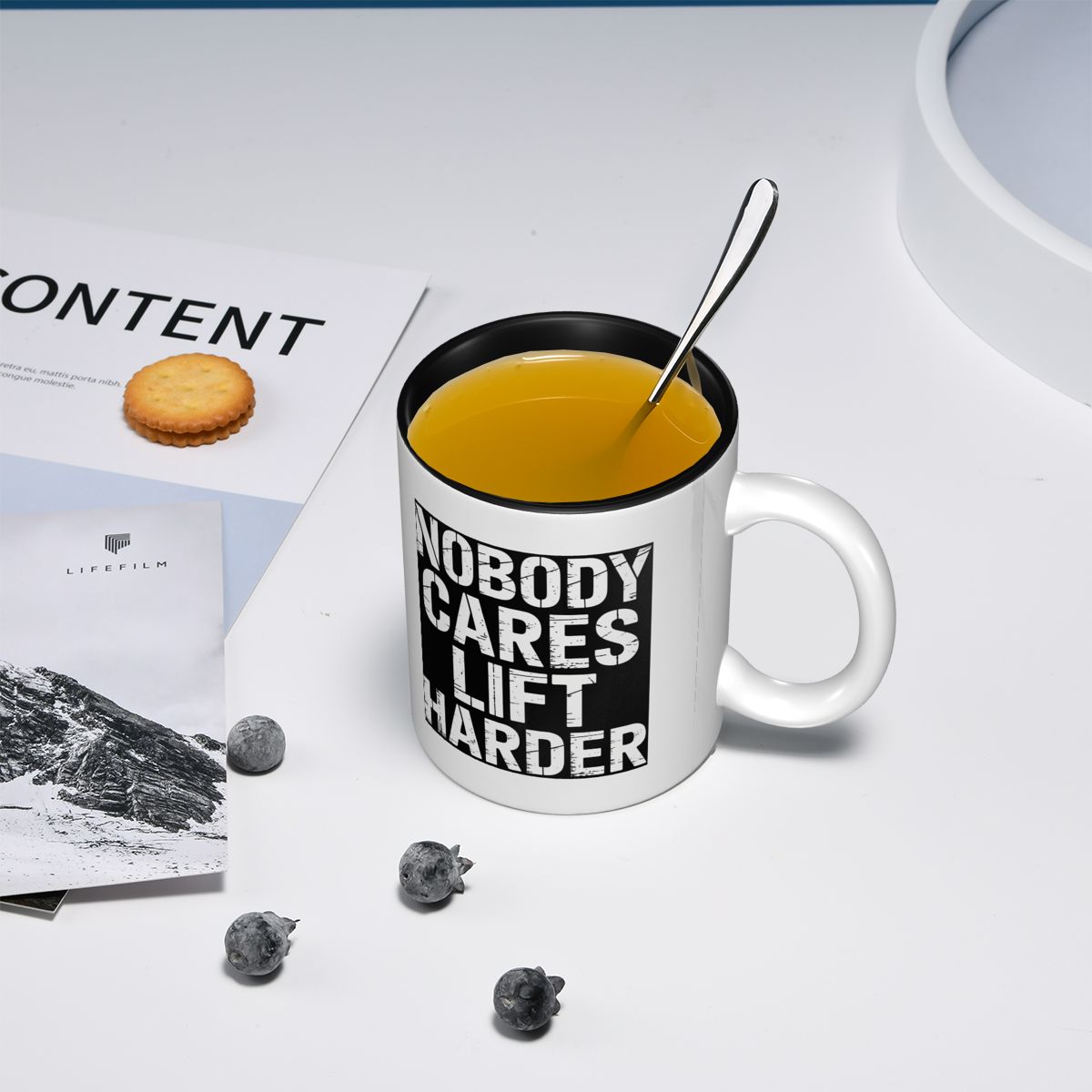 面白いウェイトリフティングジョークマグ面白いセラミックコーヒ - Coffee Tea Joke のレビューと価格
