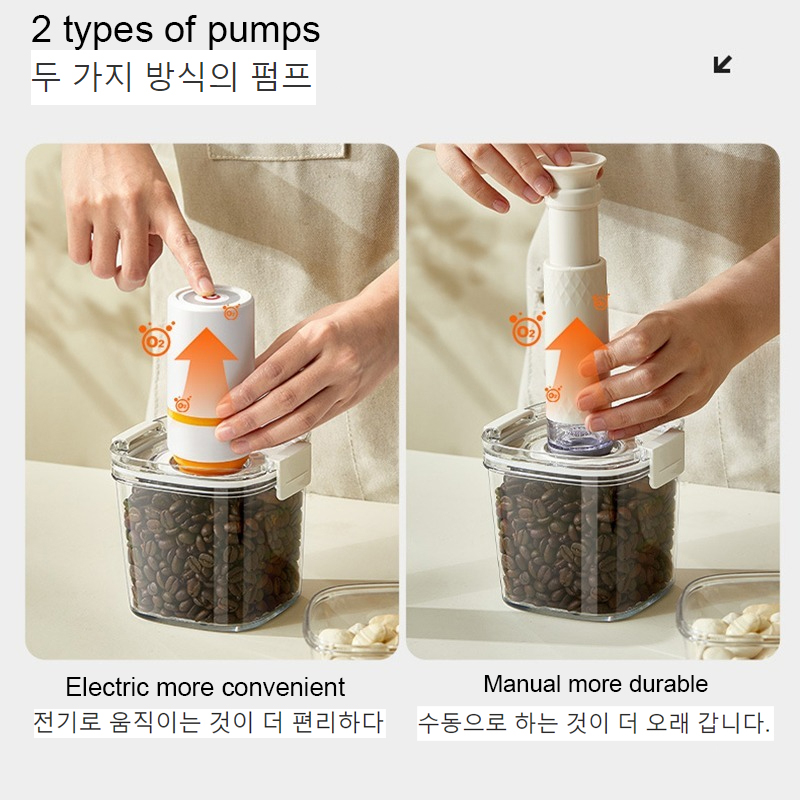 真空密閉タンクコーヒー豆真空瓶キッチンシリアル収納ボックス気 - Coffee Tea Canister Set のレビューと価格