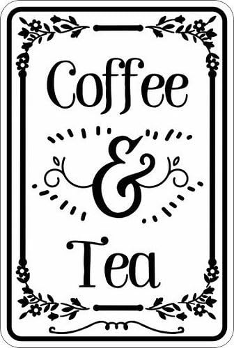 コーヒーと紅茶 8x12 面白いジョーク ユーモア ノベルテ - Coffee Tea Joke のレビューと価格