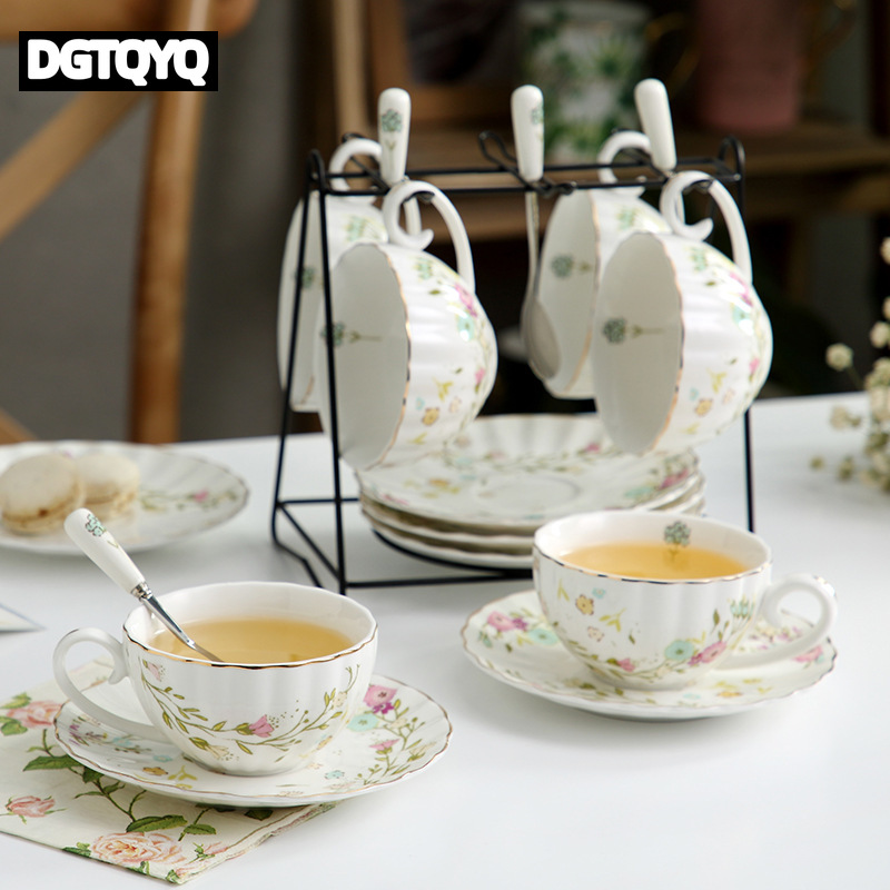 2個セット ヴィンテージ風 花柄 セラミックコーヒーカップ＆ - Tea Coffee Pot Set のレビューと価格