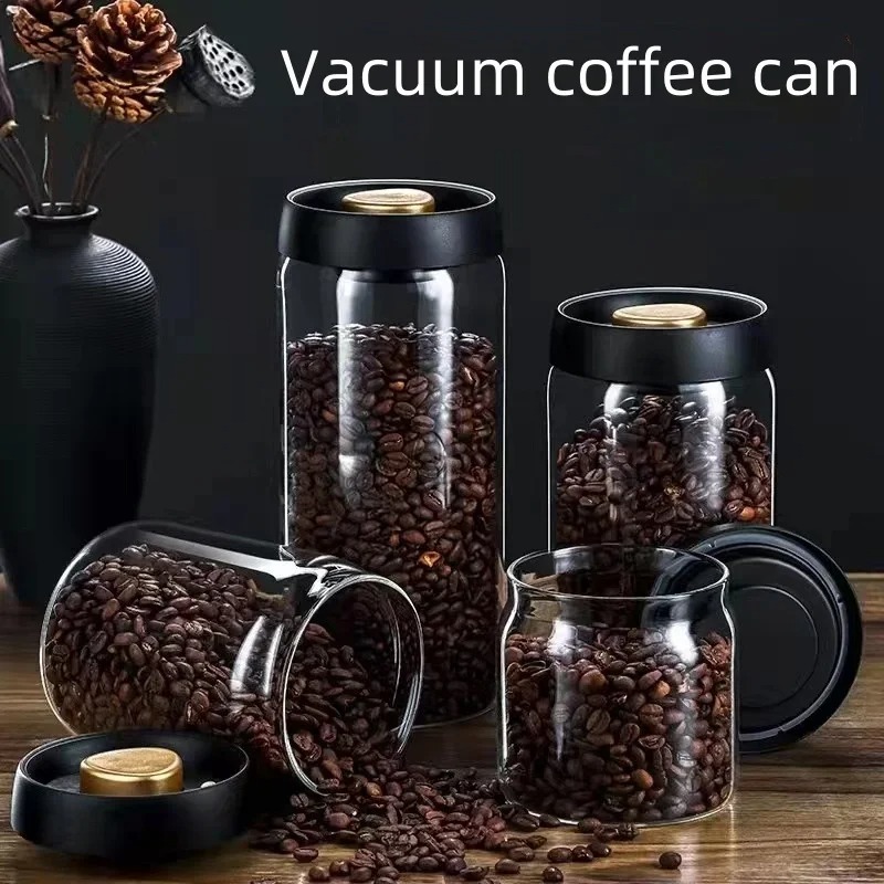 手動真空密閉コーヒージャー 高ホウケイ酸ガラス 防湿茶保存容 - Coffee Tea Jug のレビューと価格