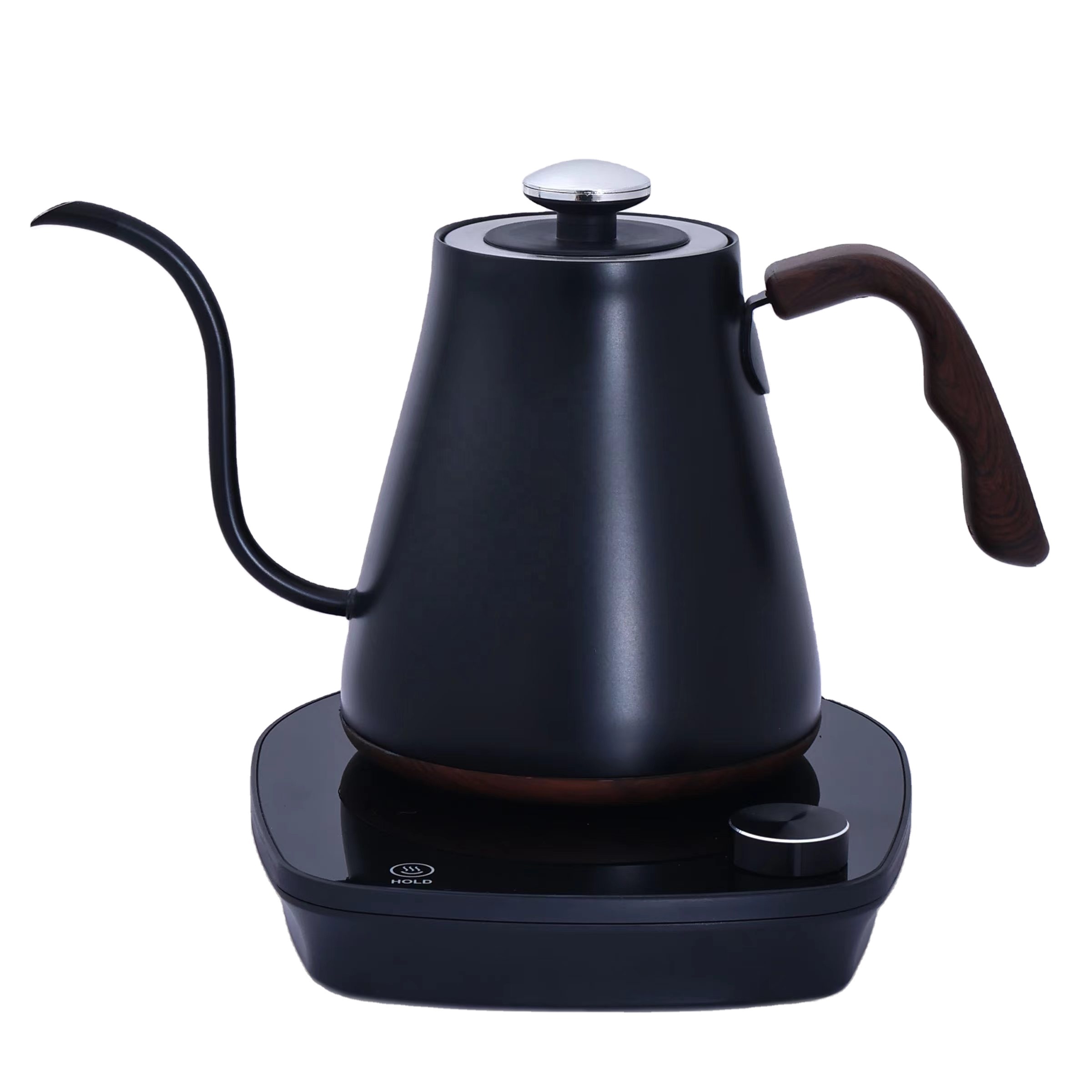 スマートウッドグレイン電気グースネックケトル、温度調節機能付 - Coffee Tea Maker のレビューと価格