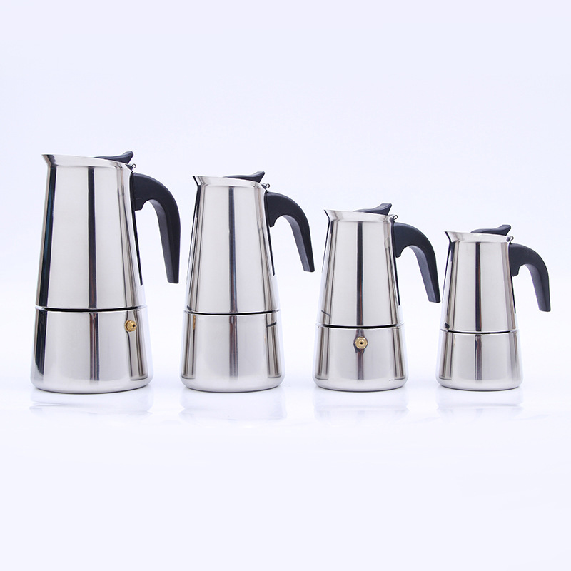 プレミアムステンレス鋼モカコーヒーメーカー 2/4/6 カッ - Moka Pot Stove のレビューと価格