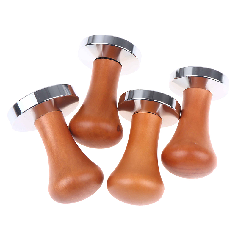 家庭用コーヒータンパー 49/51/53/58MM 木製ハン - Coffee Tamper Leveler のレビューと価格