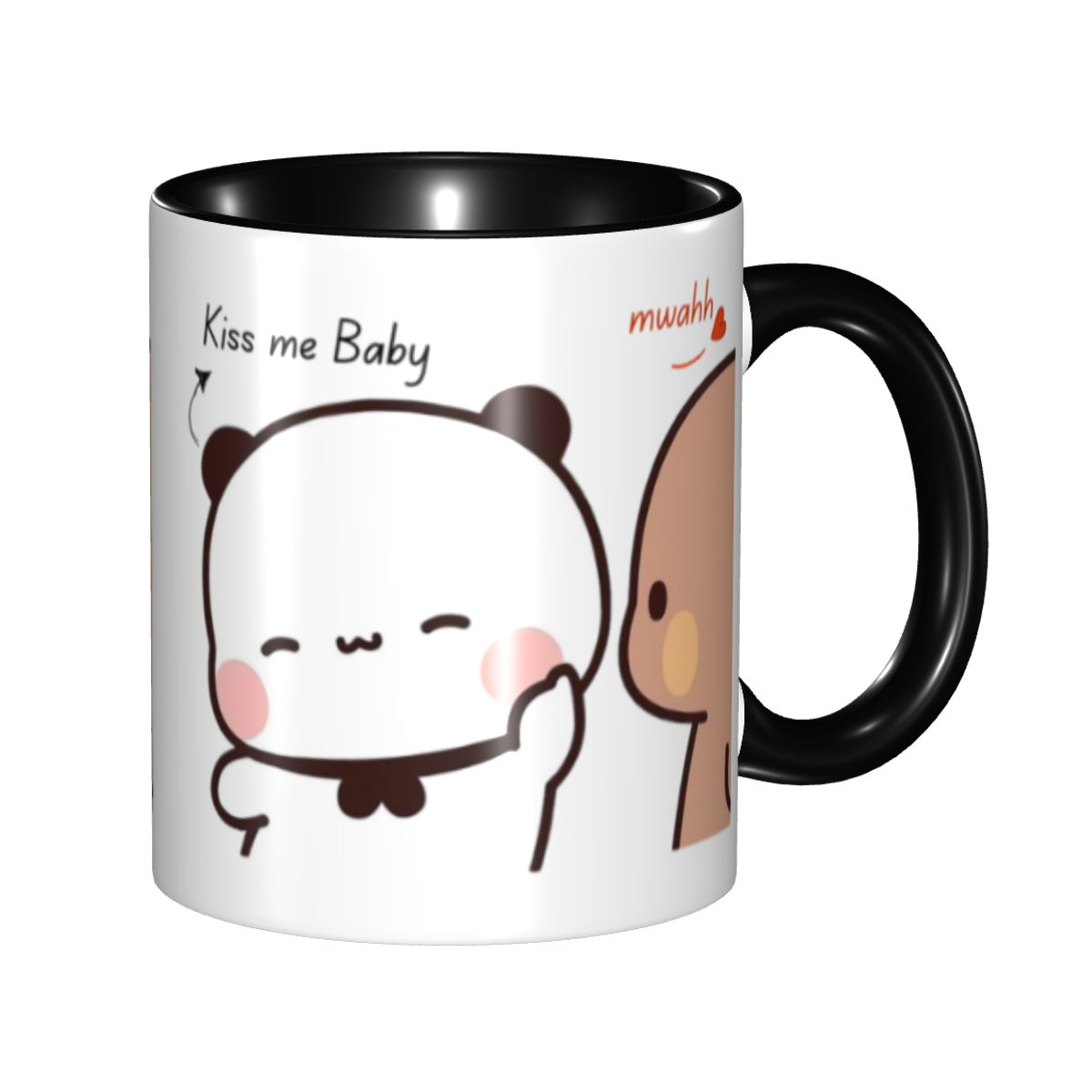 パーソナライズされた「キスミー・ベイビー・ムワ・ブブ・ドゥド - Coffee Tea You And Me のレビューと価格