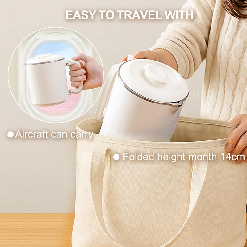旅行用折りたたみ式電気ケトル、ポータブルティーコーヒーケトル - Water Tea And Coffee のレビューと価格