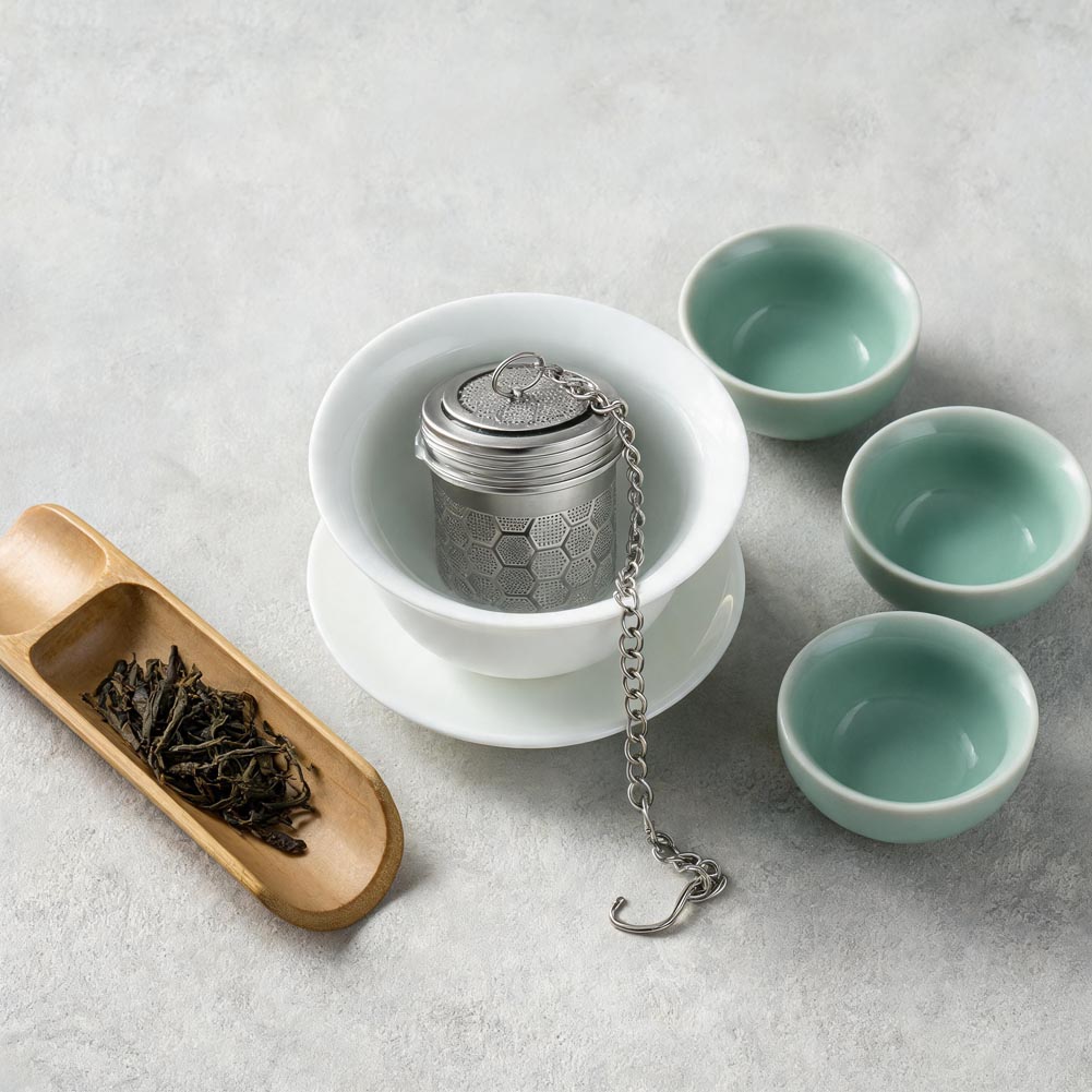 1 個茶こし錆び防止ステンレス鋼茶注入器フィルター再利用可能 - Dispenser Coffee And Tea のレビューと価格