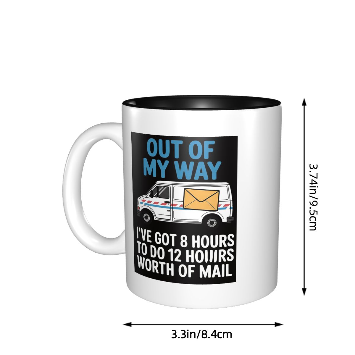 郵便配達員のジョーク、配達トラックのマグカップ、セラミックコ - Coffee Tea Joke のレビューと価格