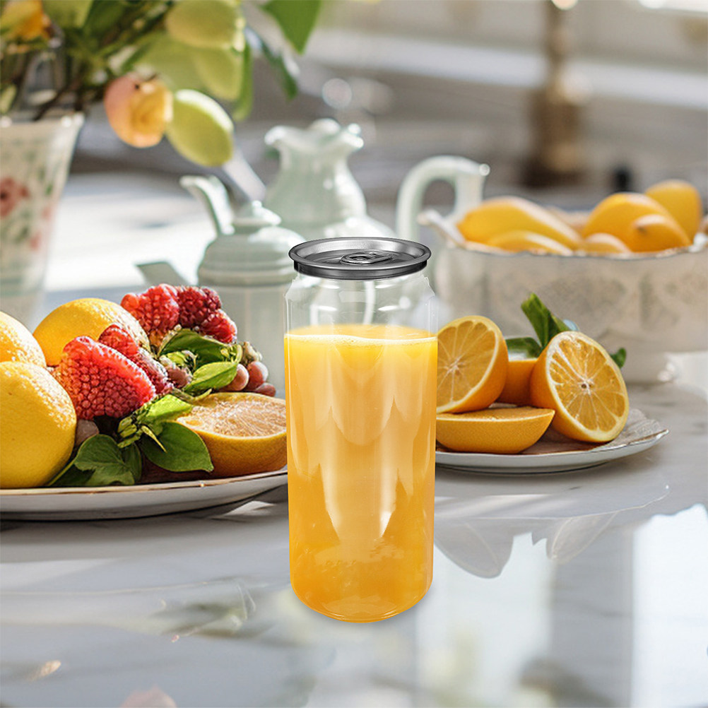5 個の透明な飲料缶、簡単に開けるデザイン、ジュース、ミルク - Water Tea And Coffee のレビューと価格