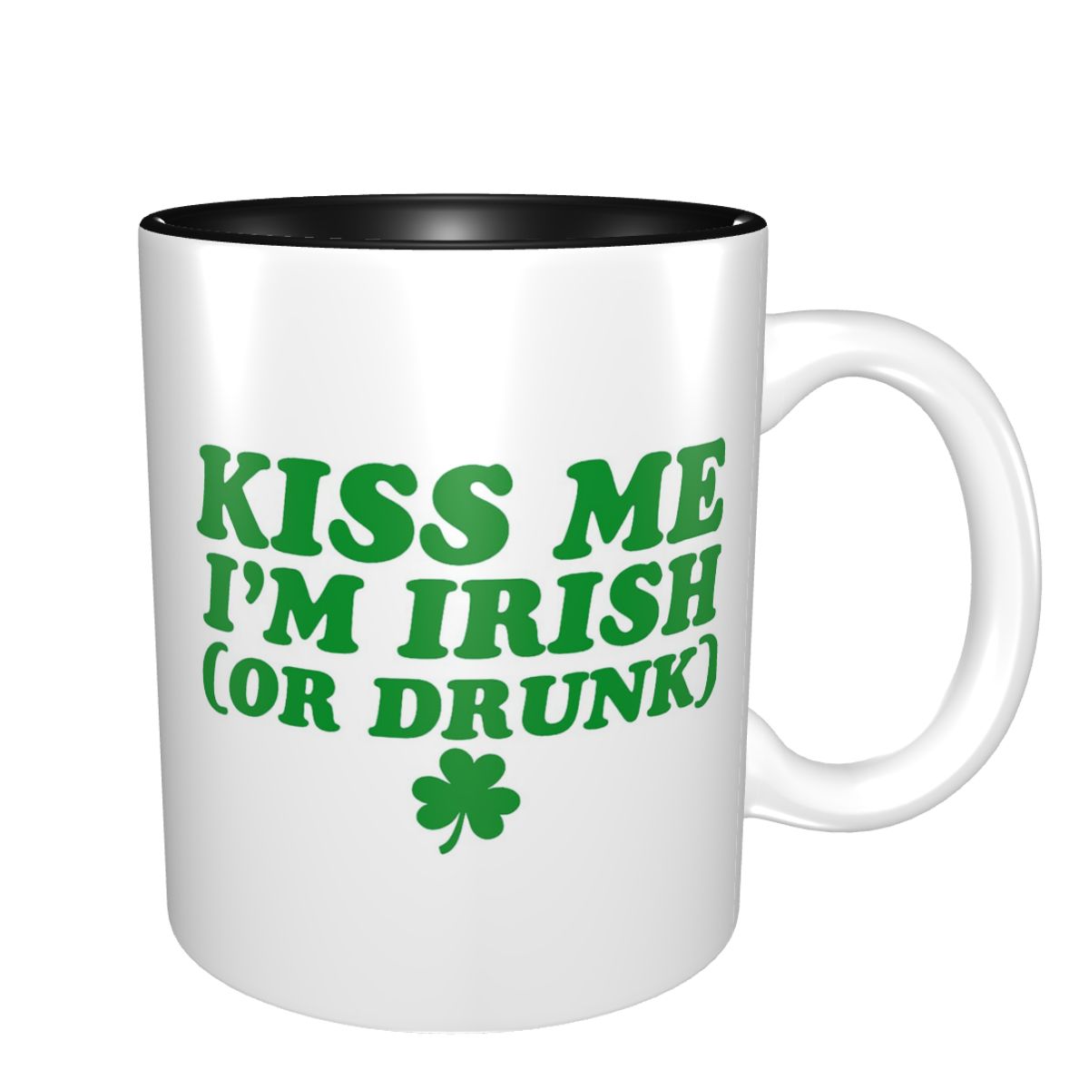 Kiss Me I'm Irish マグカップ 面白いセラミ - Coffee Tea You And Me のレビューと価格