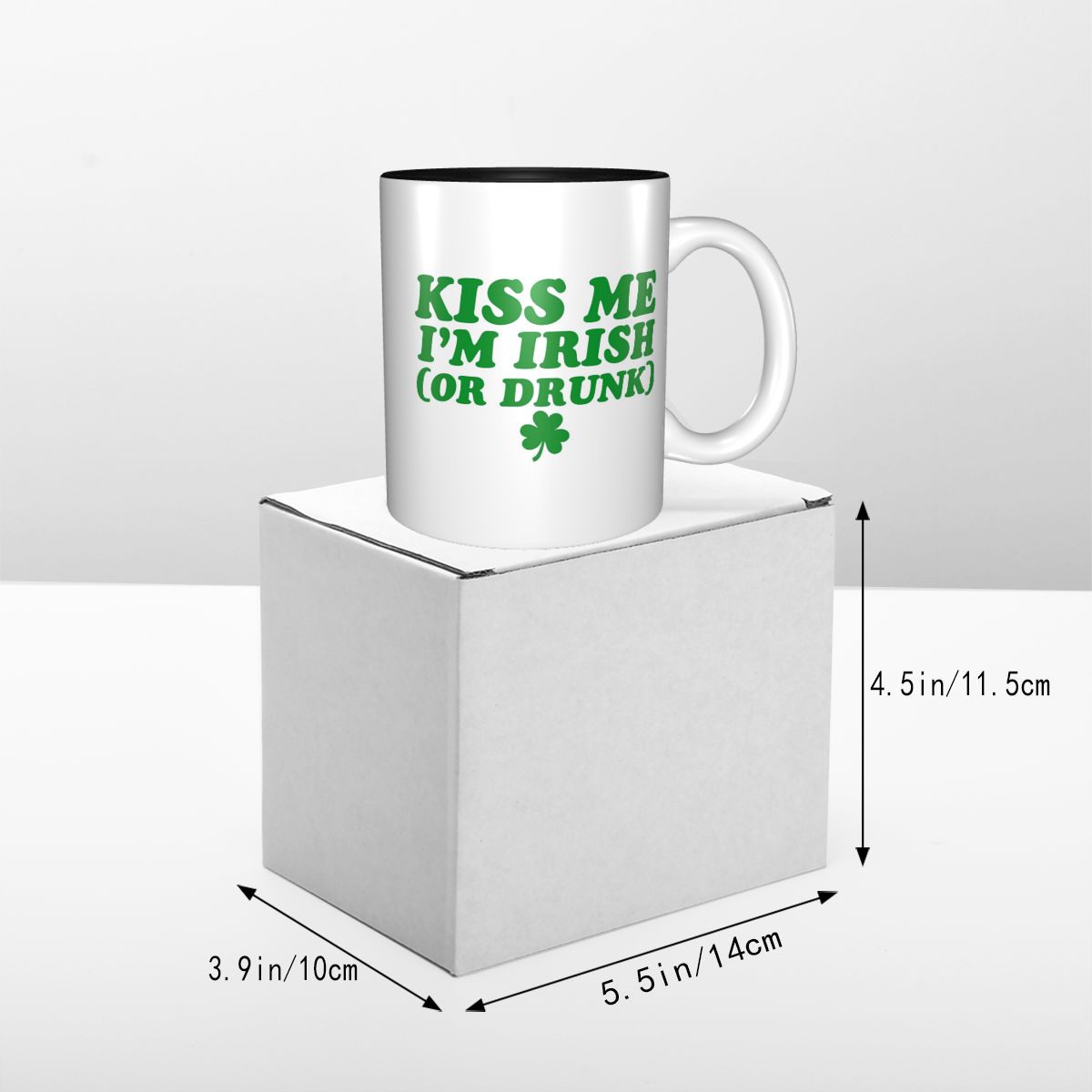 Kiss Me I'm Irish マグカップ 面白いセラミ - Coffee Tea You And Me のレビューと価格