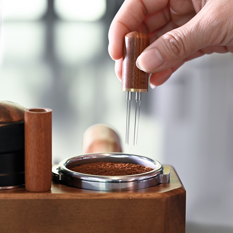 6/8 針ステンレス鋼コーヒーパウダータンパーエスプレッソス - Coffee Tamper Leveler のレビューと価格
