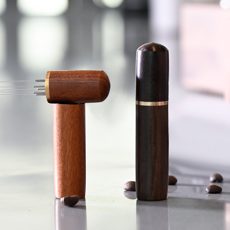 6/8 針ステンレス鋼コーヒーパウダータンパーエスプレッソス - Coffee Tamper Leveler のレビューと価格
