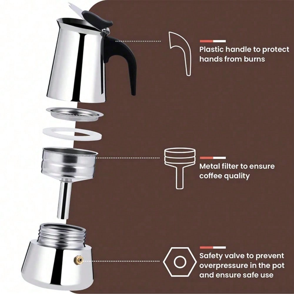 12 カップコーヒーメーカーステンレス鋼エスプレッソメーカー - Coffee Tea Chocolate のレビューと価格