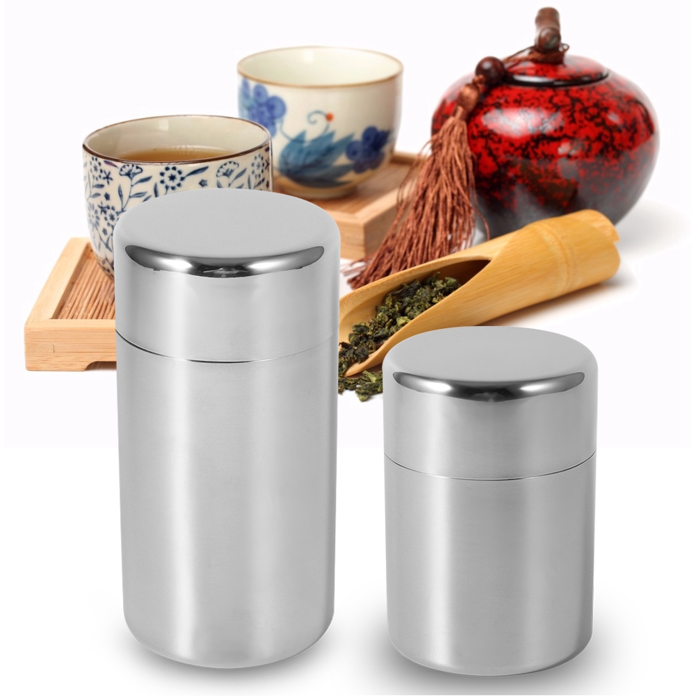 ステンレス製のお茶の葉のキャニスター,野菜や紅茶用の容器,砂 - Coffee Tea Jug のレビューと価格