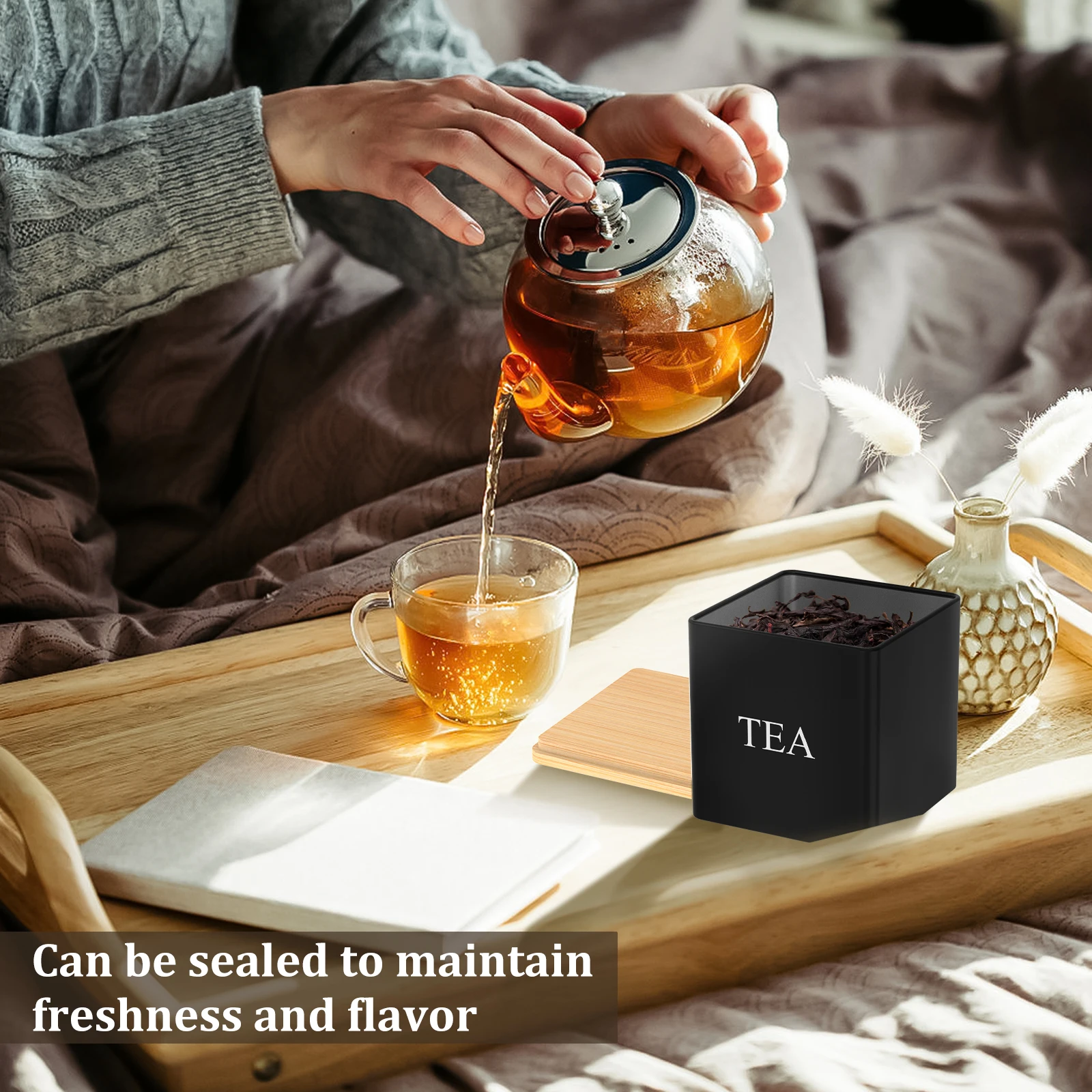 3個セット 500ml 茶葉・砂糖・コーヒー用キャニスター  - Coffee Tea Canister Set のレビューと価格