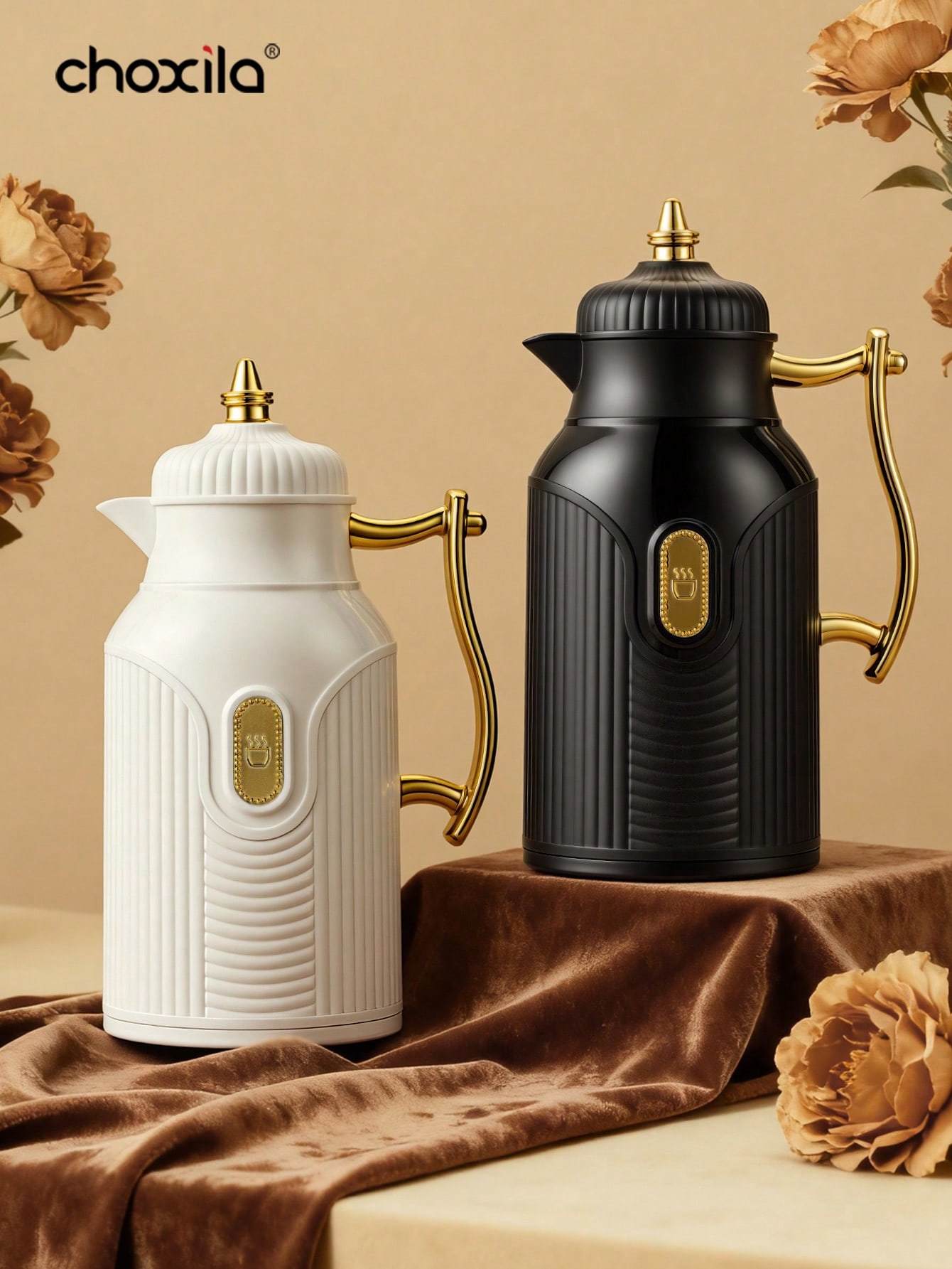1個入り大容量保温ケトル、金メッキスタイルのティーポット、コ - Coffee Tea Jug のレビューと価格