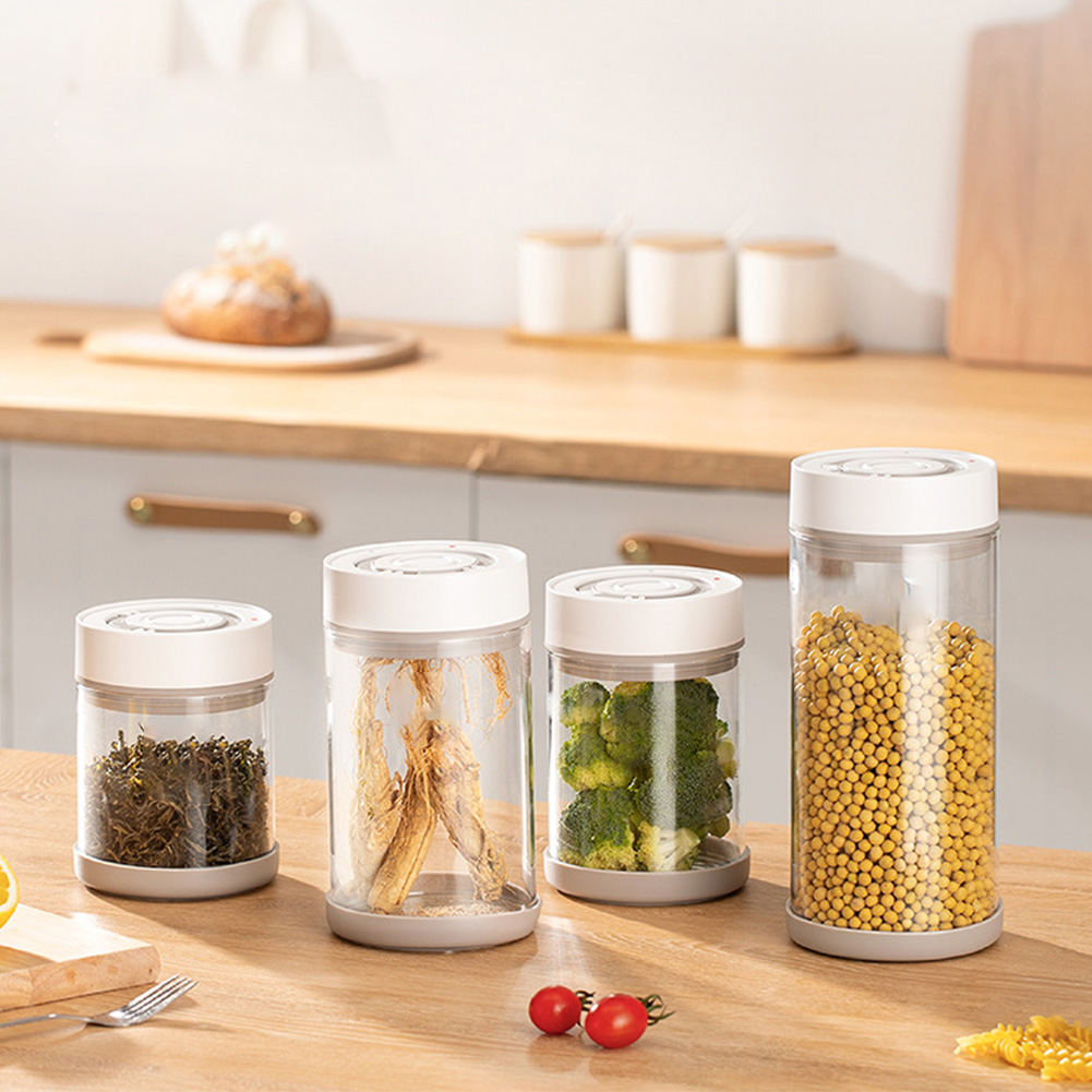 キッチン防湿ガラスコーヒー豆ジャー自動インテリジェント真空保 - Coffee Tea Canister Set のレビューと価格