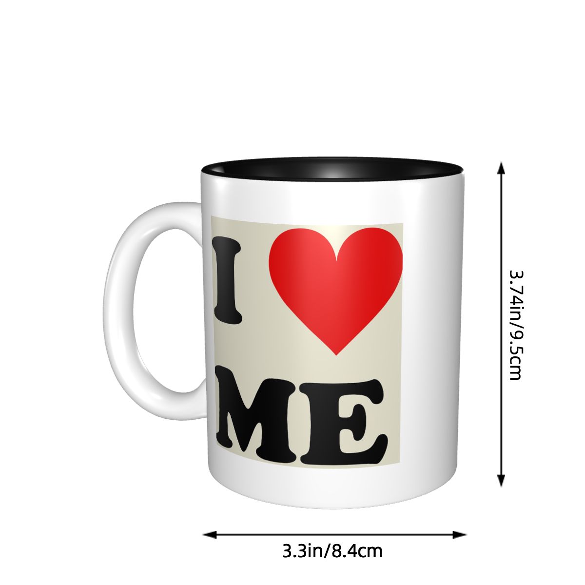 I Love Me ハートマグ 面白いセラミックコーヒーカッ - Coffee Tea You And Me のレビューと価格