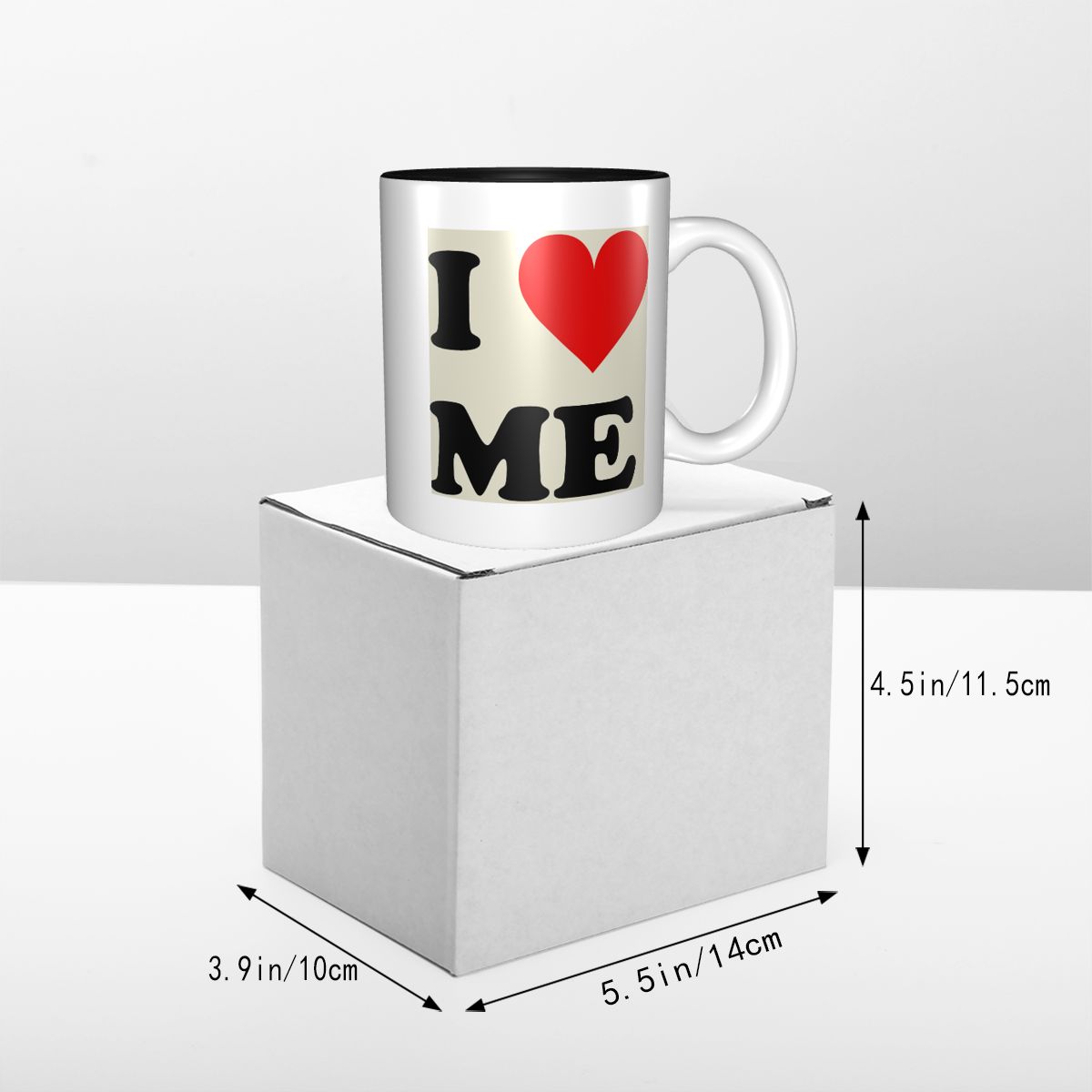 I Love Me ハートマグ 面白いセラミックコーヒーカッ - Coffee Tea You And Me のレビューと価格