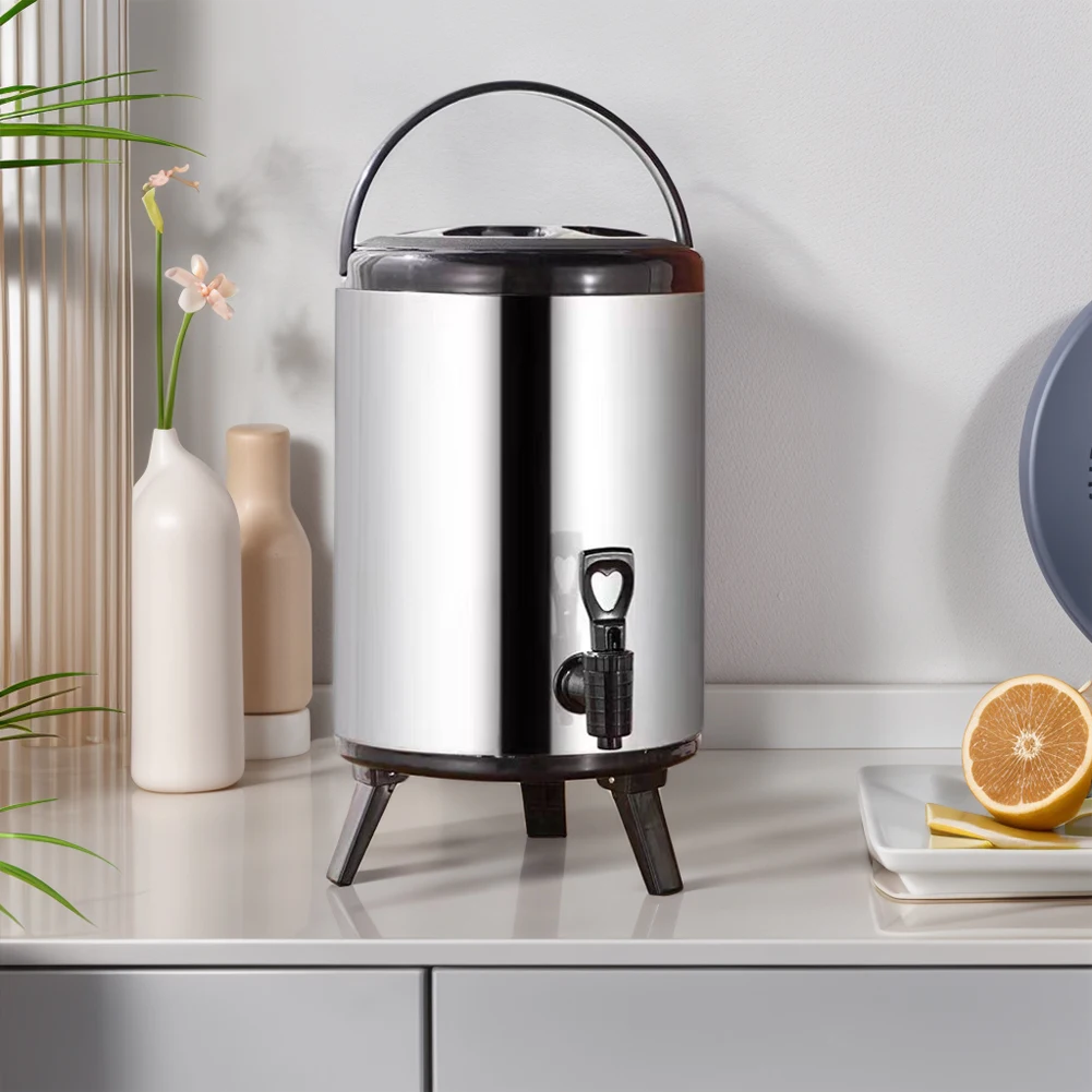 二重層断熱バケツ ステンレス製保温飲料ディスペンサー 6L/ - Dispenser Coffee And Tea のレビューと価格