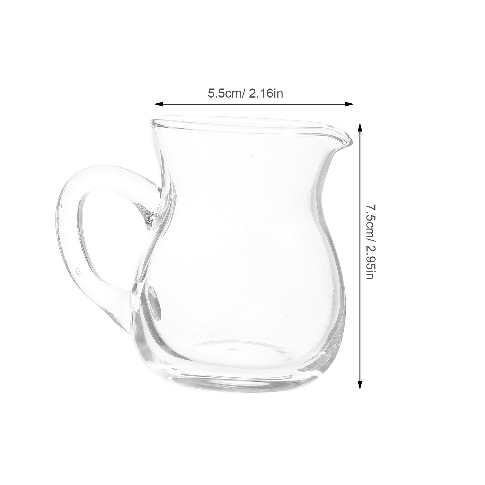 6個入り小型ガラス製クリーマーピッチャー 100ml 透明ク - Dispenser Coffee And Tea のレビューと価格