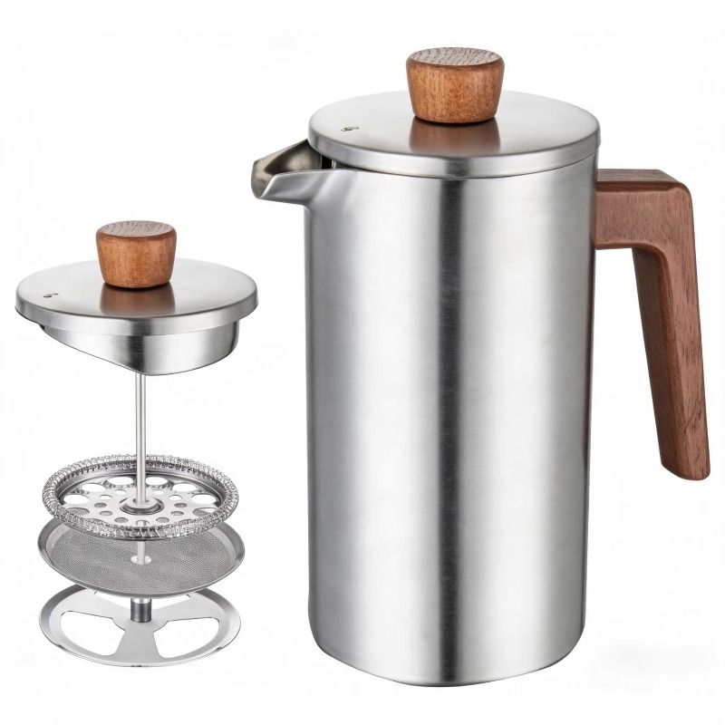 JUSTINLAU 1000ml ステンレス鋼フレンチプレス - Coffee Tea Maker のレビューと価格
