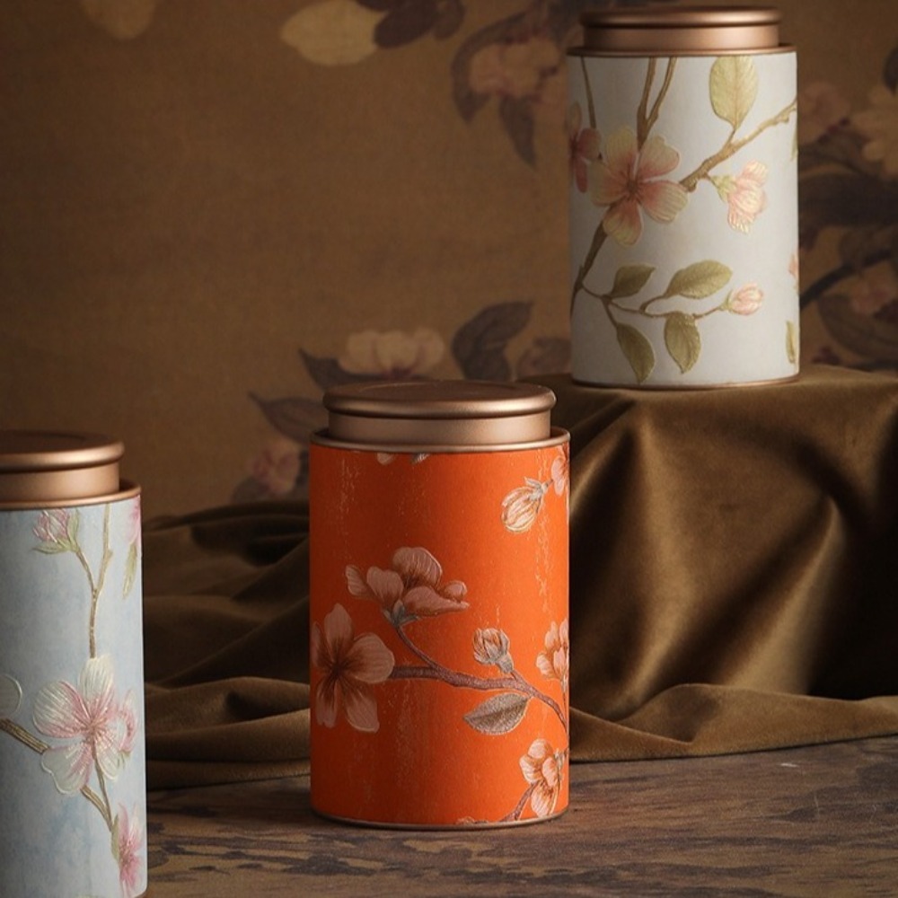 創造的な新しい中国風茶缶ミニポータブル茶包装箱金属製空茶密封 - Coffee Tea Jug のレビューと価格