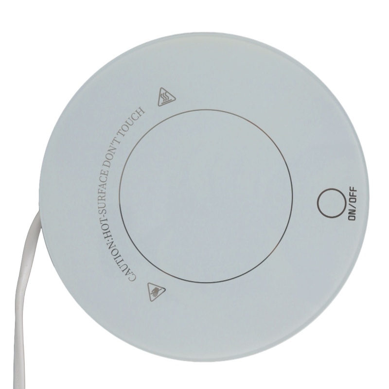 15Wスマート電気マグウォーマー、一定温度、強化ガラス表面、 - Coffee Tea Warmer のレビューと価格